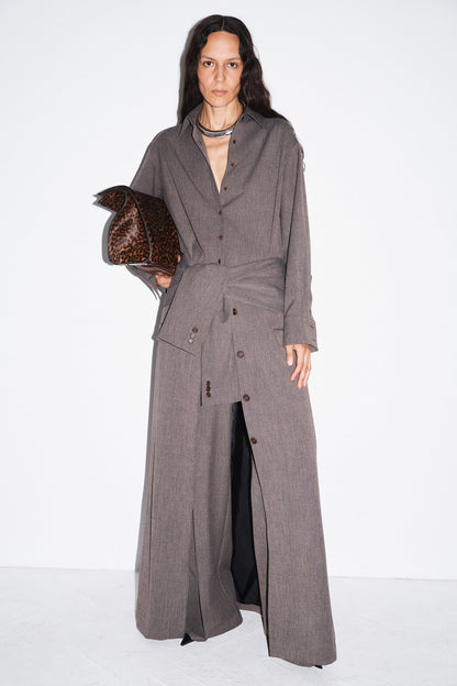 Maxi Jacket Skirt in Tobacco - Image 7