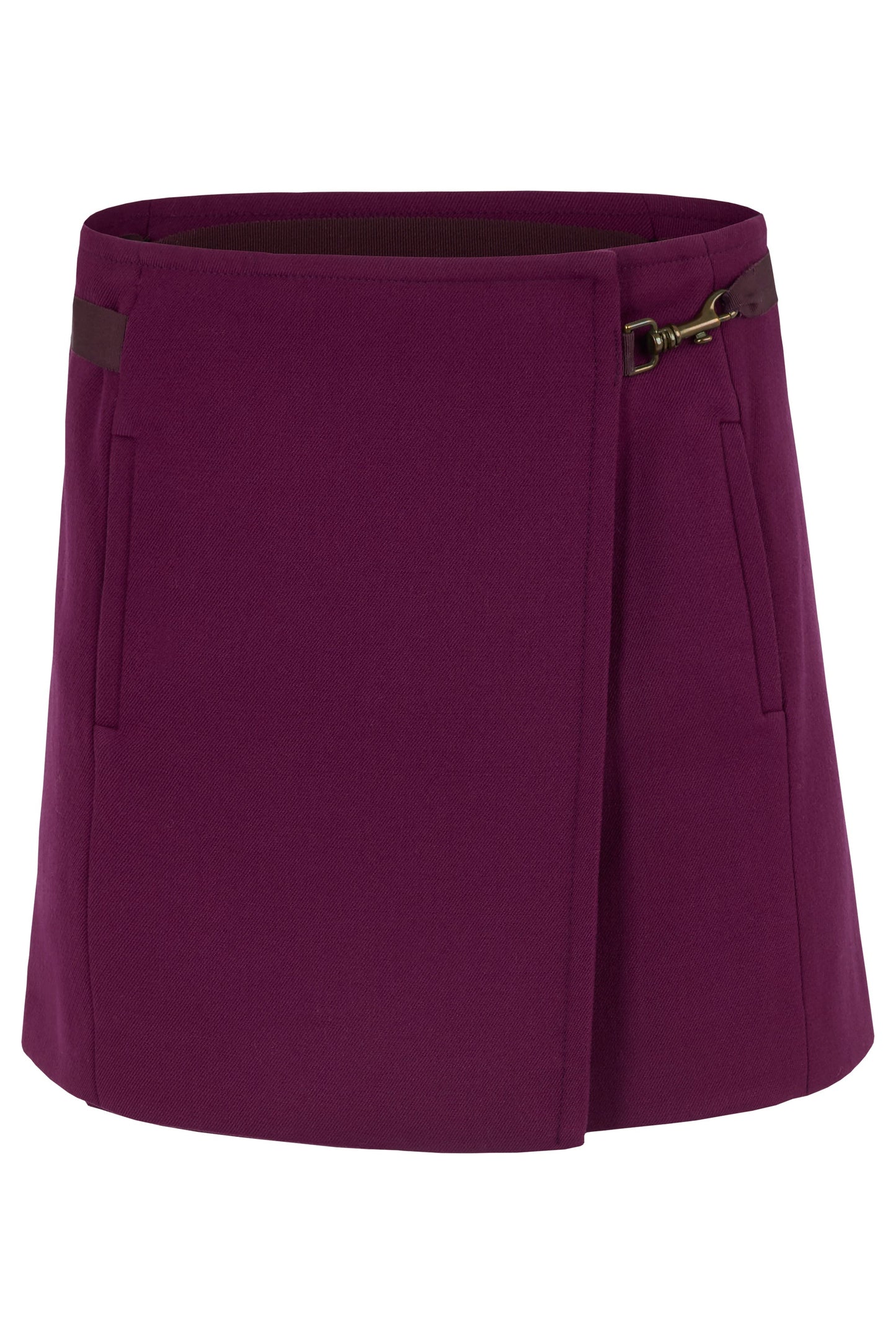 Gucci 2009 Plum Purple Wrap Mini Skirt