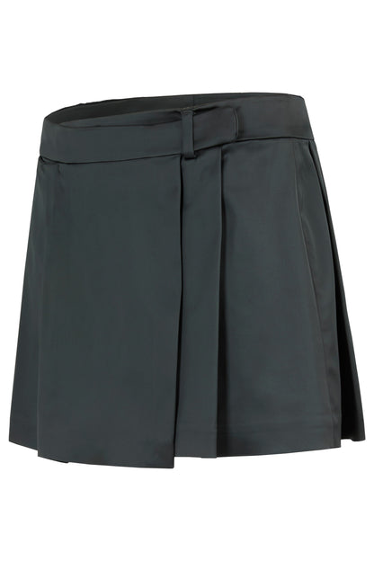 Vintage Prada Satin 2000's Pleated Wrap Skirt - Image 2