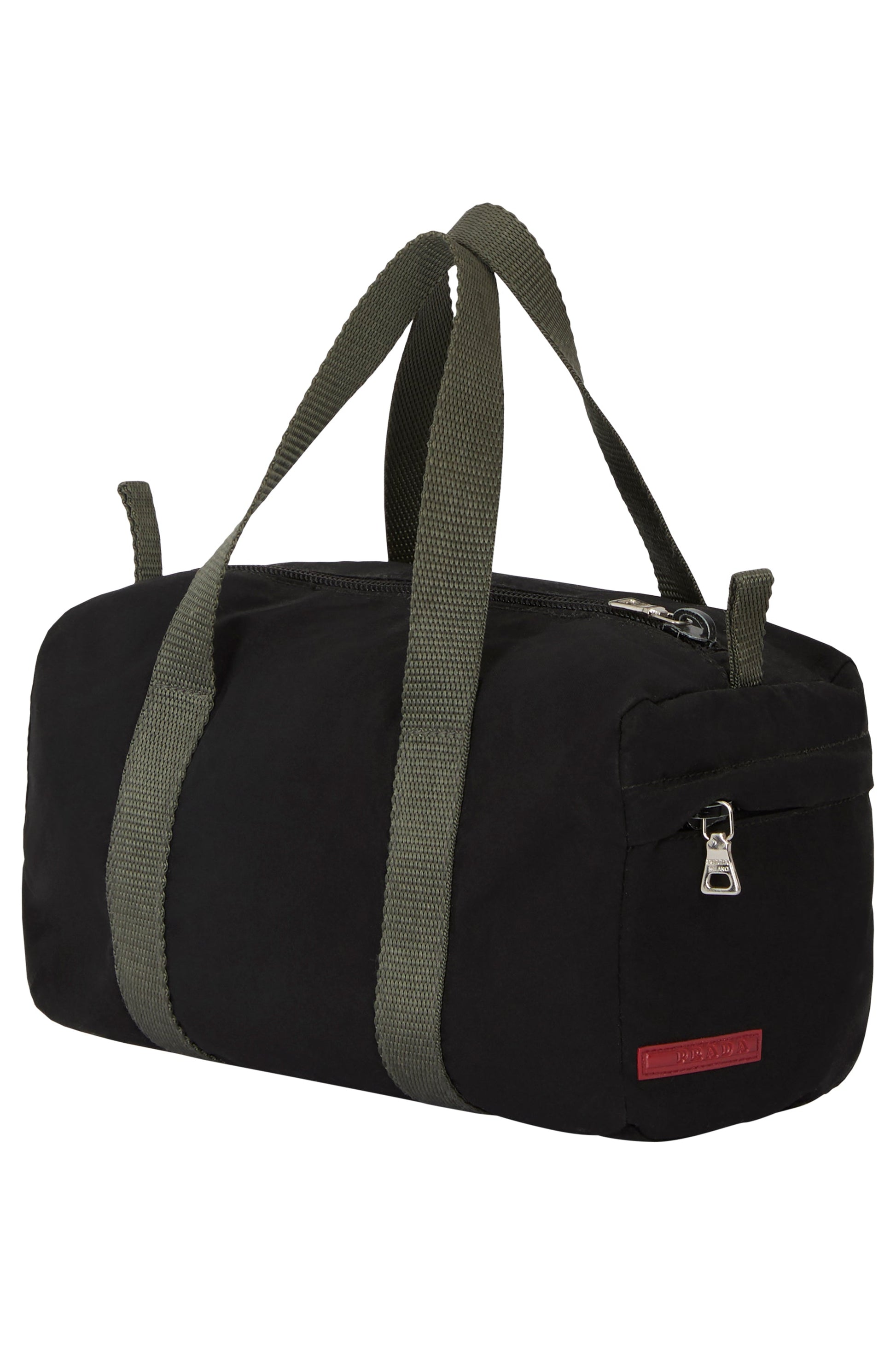 Vintage 2000's Prada Black Nylon Mini Duffle Tote - Image 4