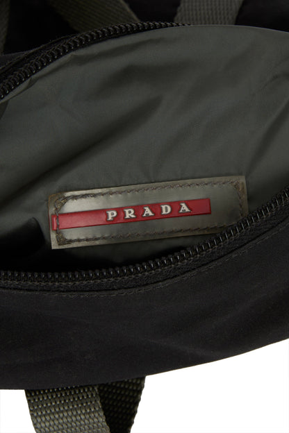 Vintage 2000's Prada Black Nylon Mini Duffle Tote - Image 6