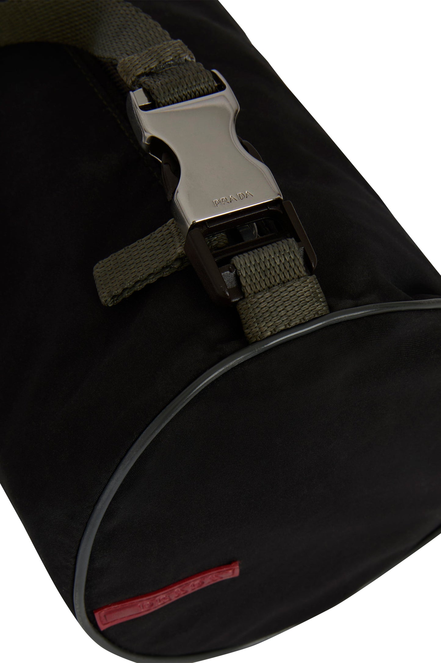 Vintage 2000's Prada Nylon Cylindrical Shoulder Bag - Image 4