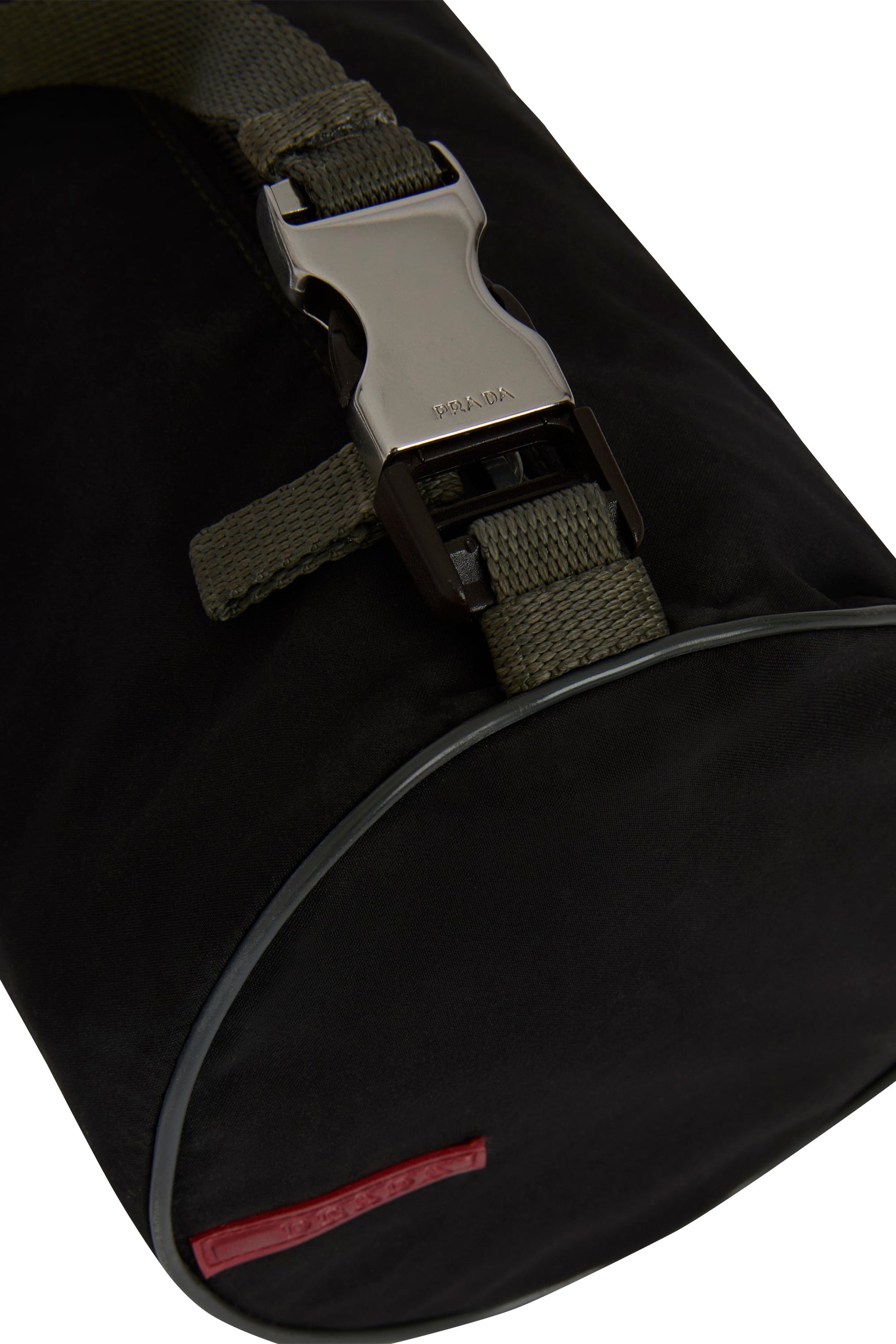 Vintage 2000's Prada Nylon Cylindrical Shoulder Bag - Image 4