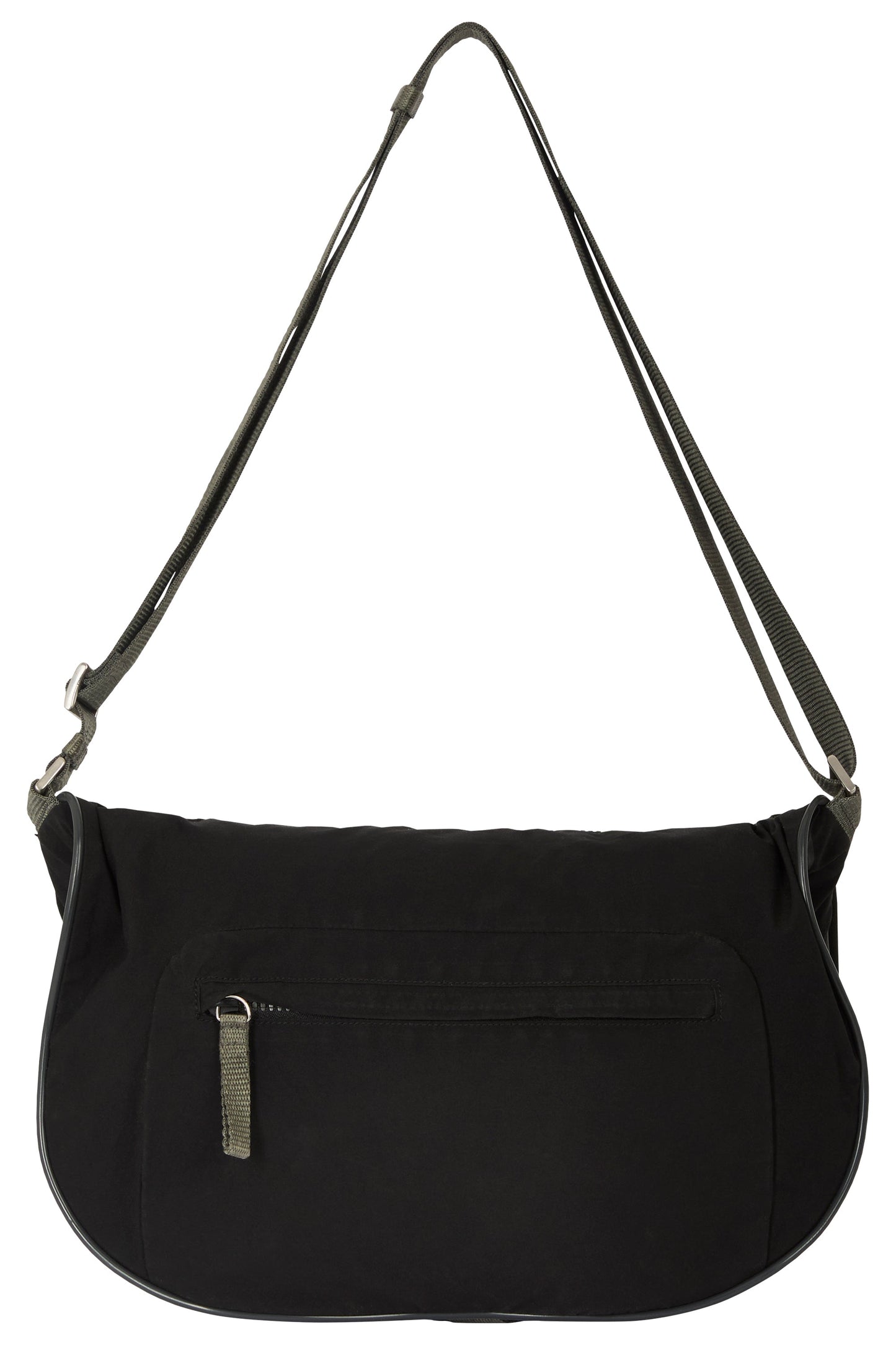 Vintage 2000's Prada Black Nylon Curved Shoulder Bag