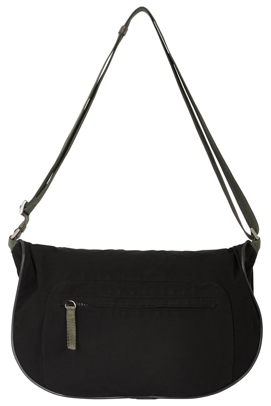 Vintage 2000's Prada Black Nylon Curved Shoulder Bag
