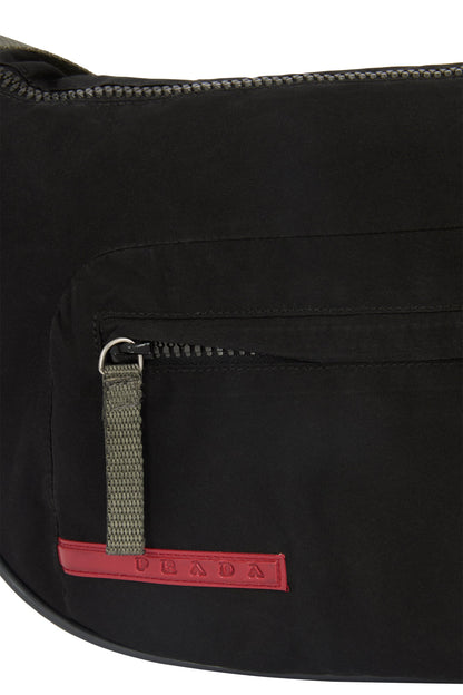 Vintage 2000's Prada Black Nylon Curved Shoulder Bag - Image 5