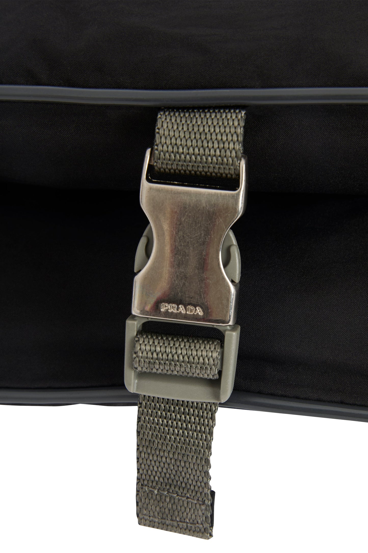 Vintage 2000's Prada Black Nylon Curved Shoulder Bag - Image 6