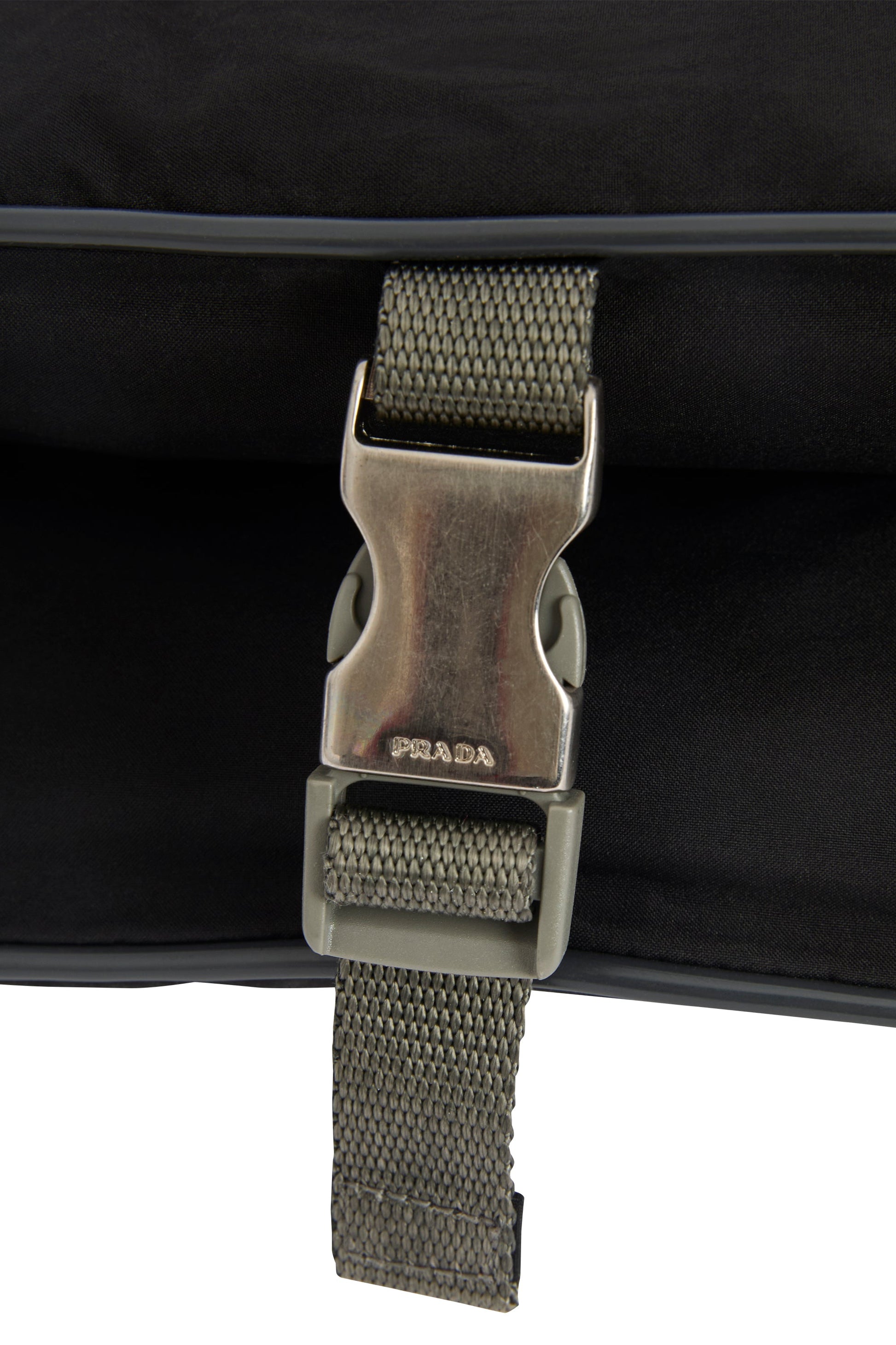 Vintage 2000's Prada Black Nylon Curved Shoulder Bag - Image 6