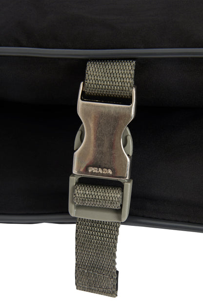Vintage 2000's Prada Black Nylon Curved Shoulder Bag - Image 6