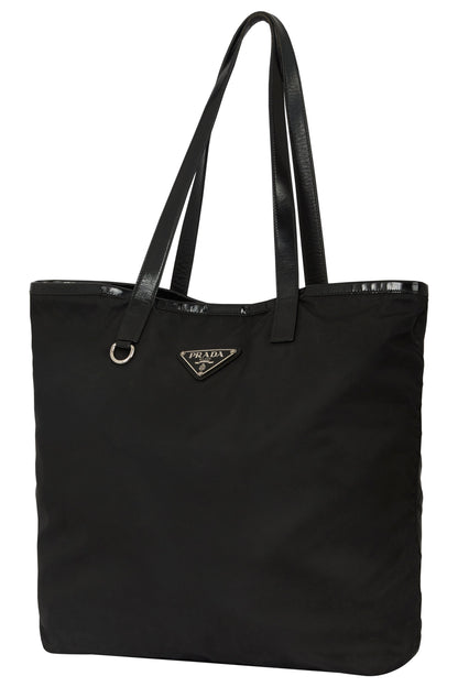 Vintage 2000's Prada Black Nylon Tote - Image 3