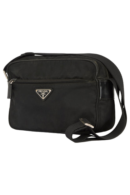 Vintage 2000's Prada Black Nylon Crossbody Bag - Image 3
