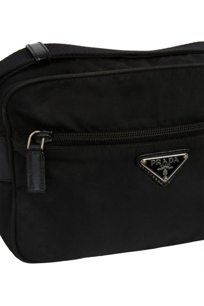 Vintage 2000's Prada Black Nylon Crossbody Bag