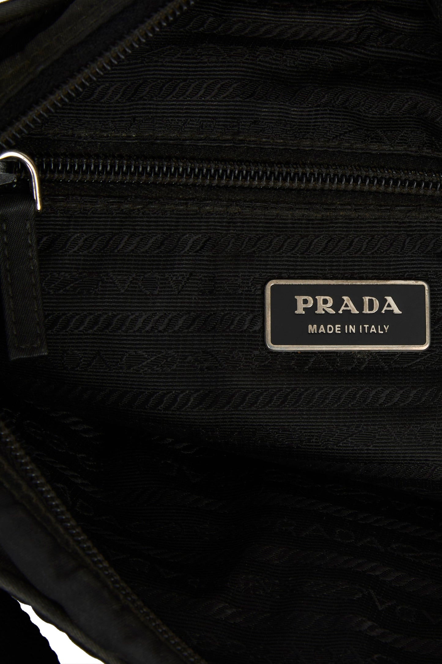 Vintage 2000's Prada Black Nylon Crossbody Bag - Image 4