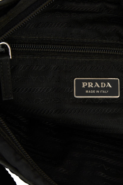 Vintage 2000's Prada Black Nylon Crossbody Bag - Image 4