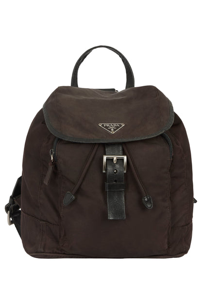 Vintage 2000's Prada Brown Nylon Backpack - Image 5