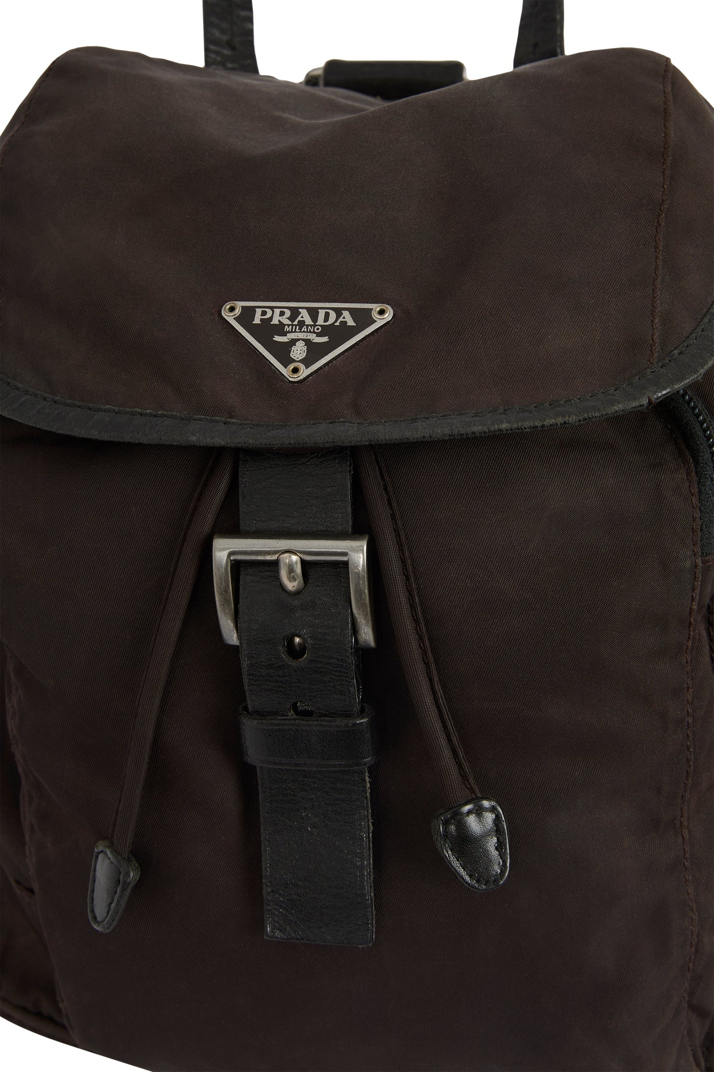 Vintage 2000's Prada Brown Nylon Backpack - Image 4