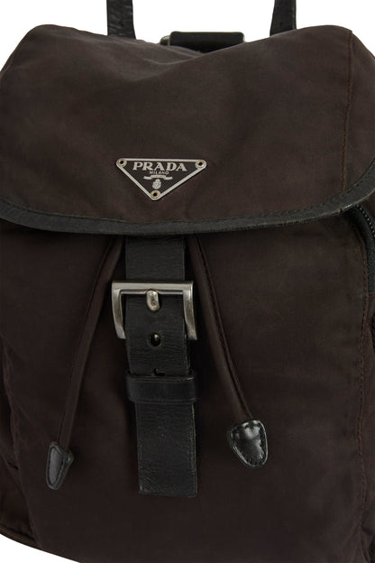 Vintage 2000's Prada Brown Nylon Backpack - Image 4