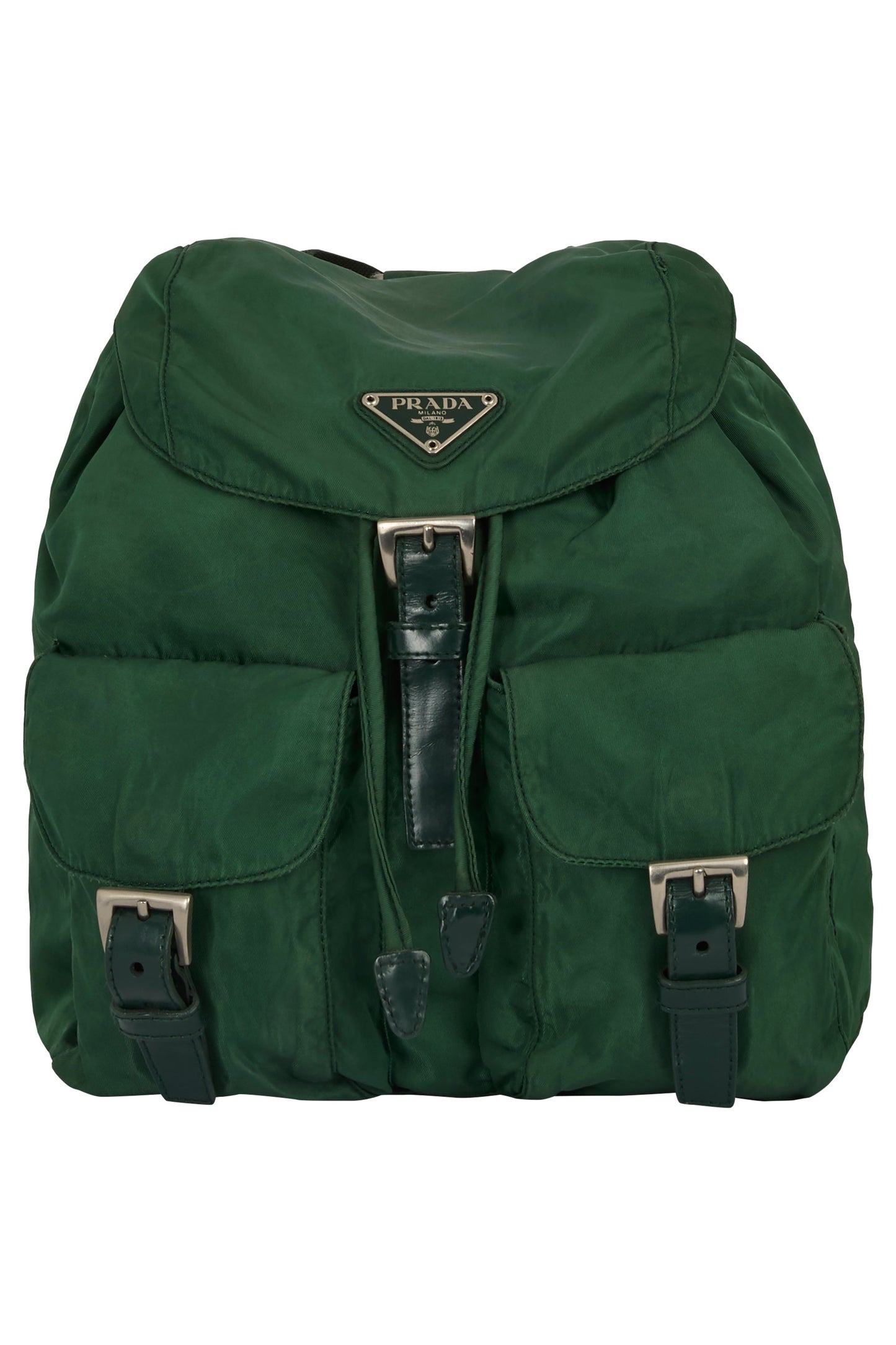 Vintage 2000's Prada Green Nylon Backpack - Image 6