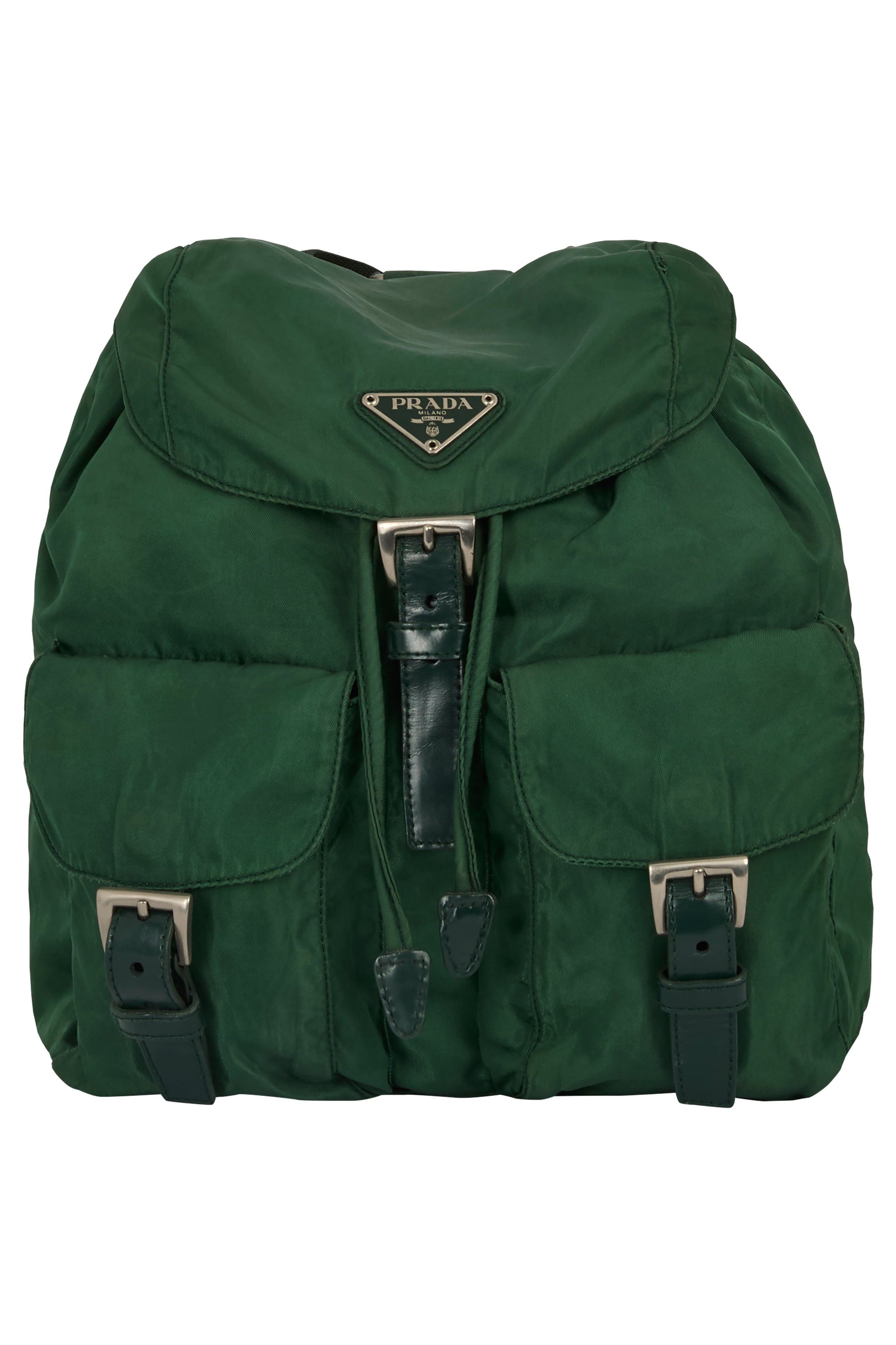 Vintage 2000's Prada Green Nylon Backpack - Image 6