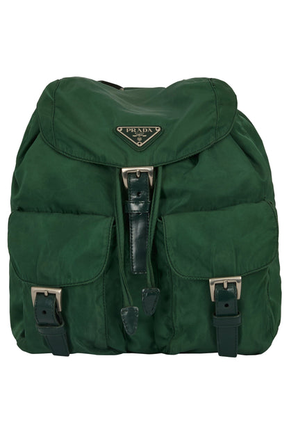 Vintage 2000's Prada Green Nylon Backpack - Image 6