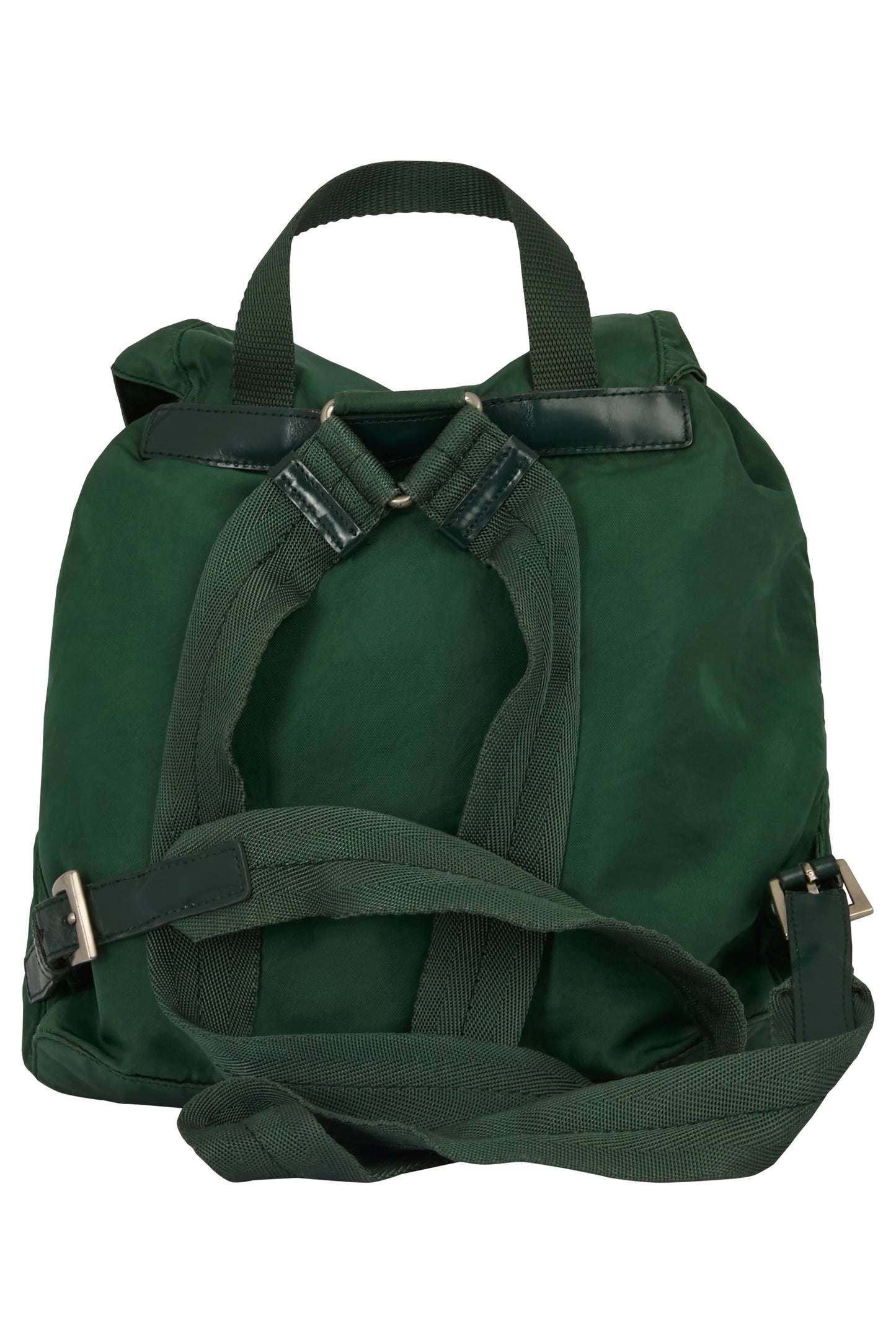 Vintage 2000's Prada Green Nylon Backpack - Image 2