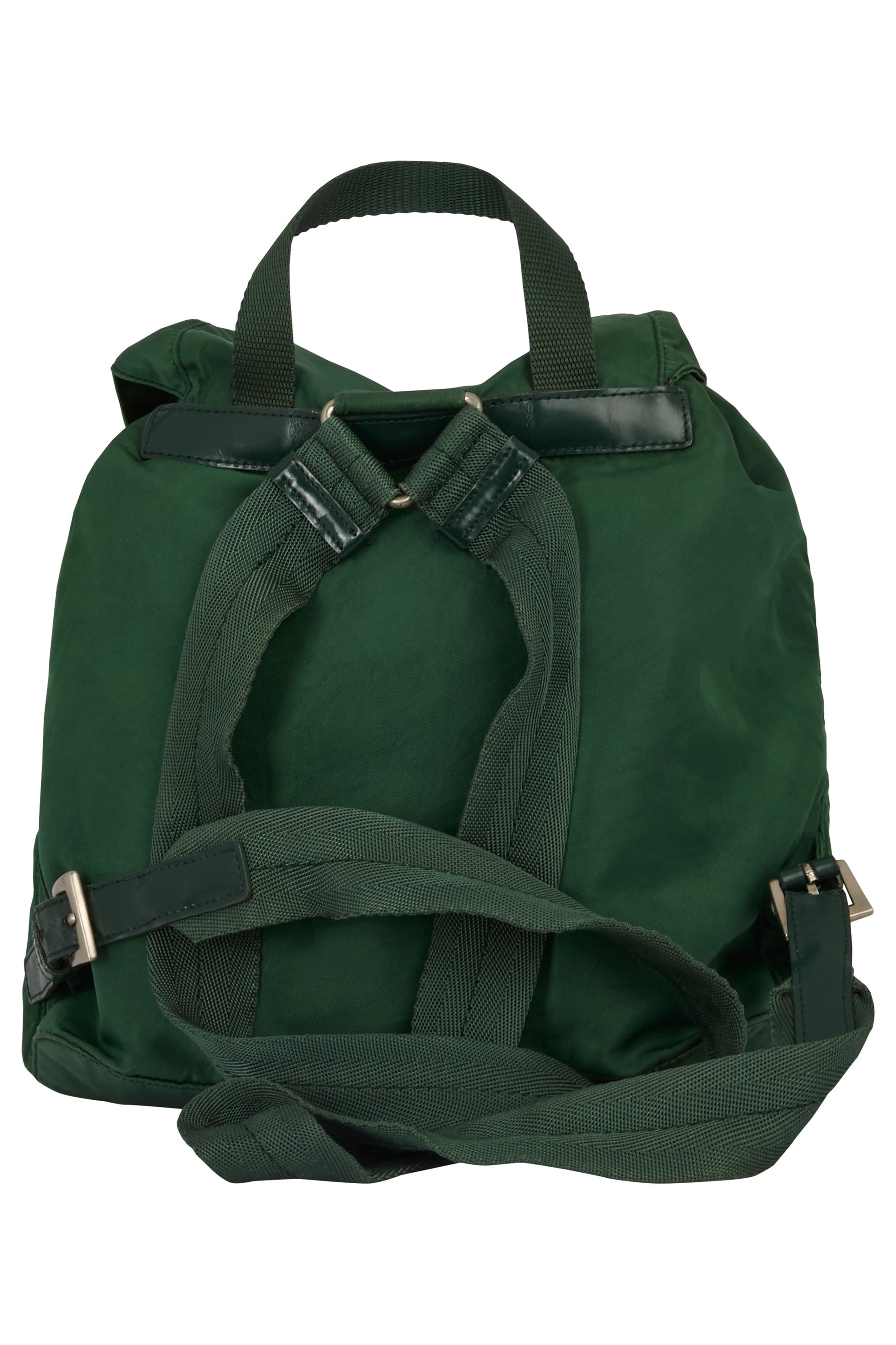 Vintage 2000's Prada Green Nylon Backpack - Image 2