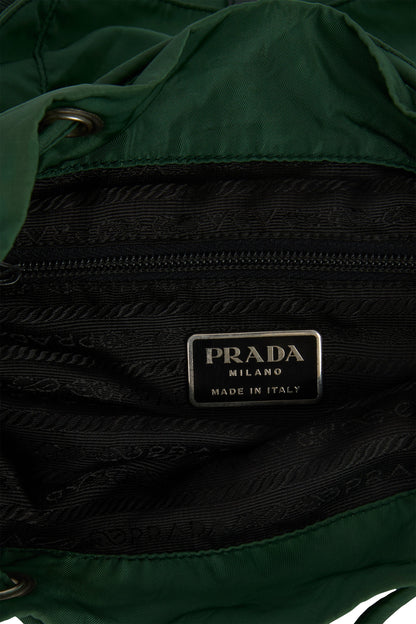 Vintage 2000's Prada Green Nylon Backpack - Image 4
