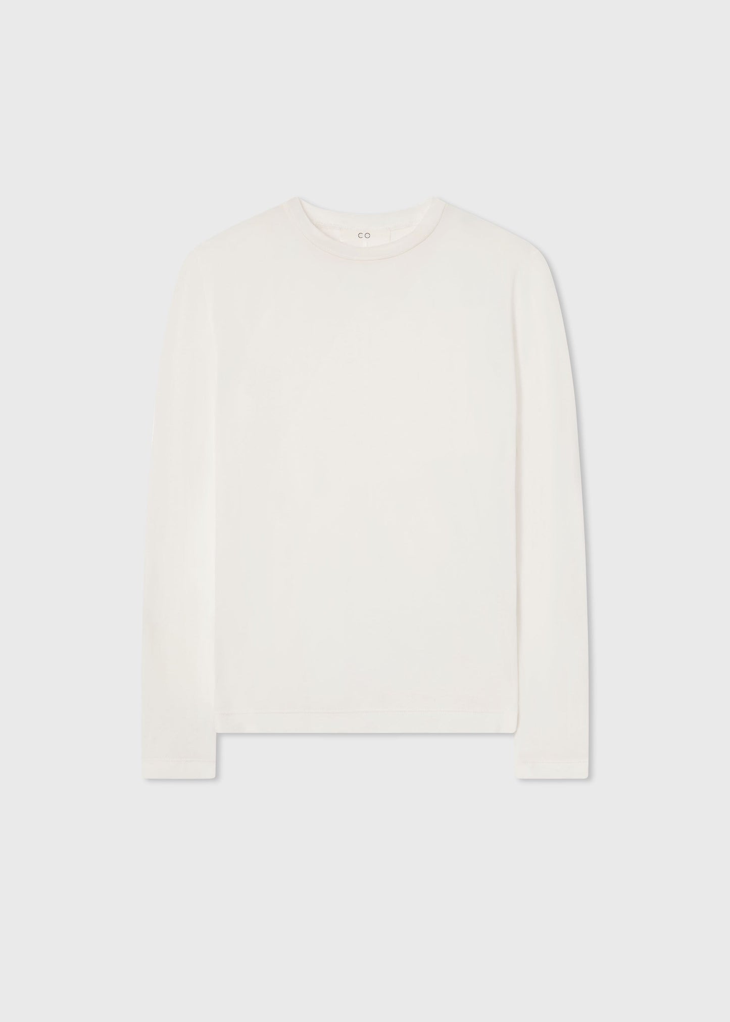 Crewneck Long Sleeve in Cotton - Ivory - Image 7
