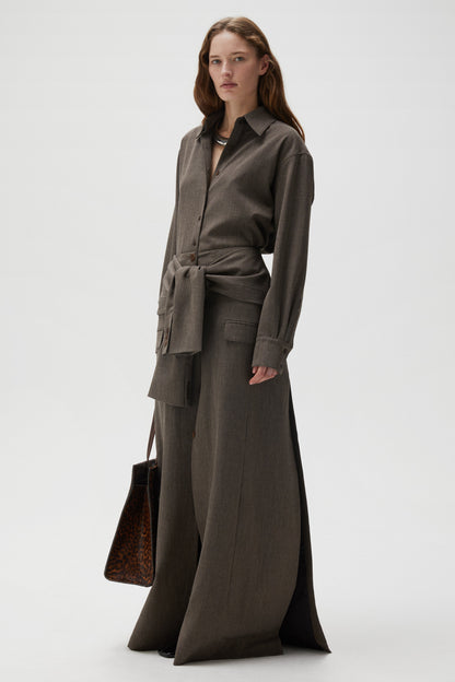 Maxi Jacket Skirt in Tobacco - Image 6