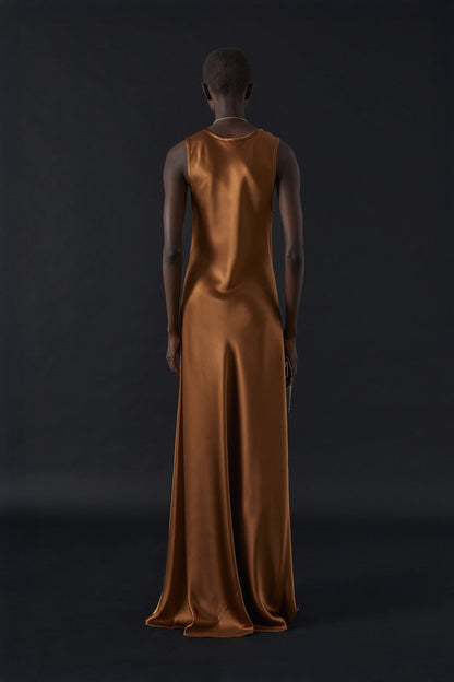 Margot Dress in Burnt Sienna - Image 3