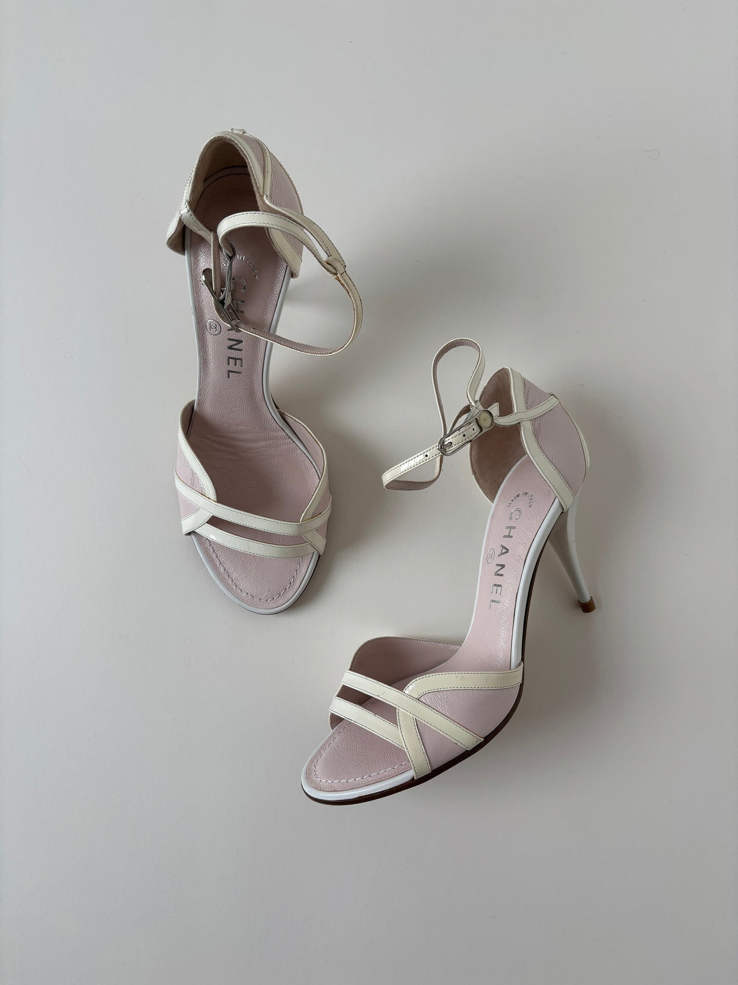 Chanel 2000s by Karl Lagerfeld pearly pink heels UNWORN (EU 38 / US 7.5) - Image 2
