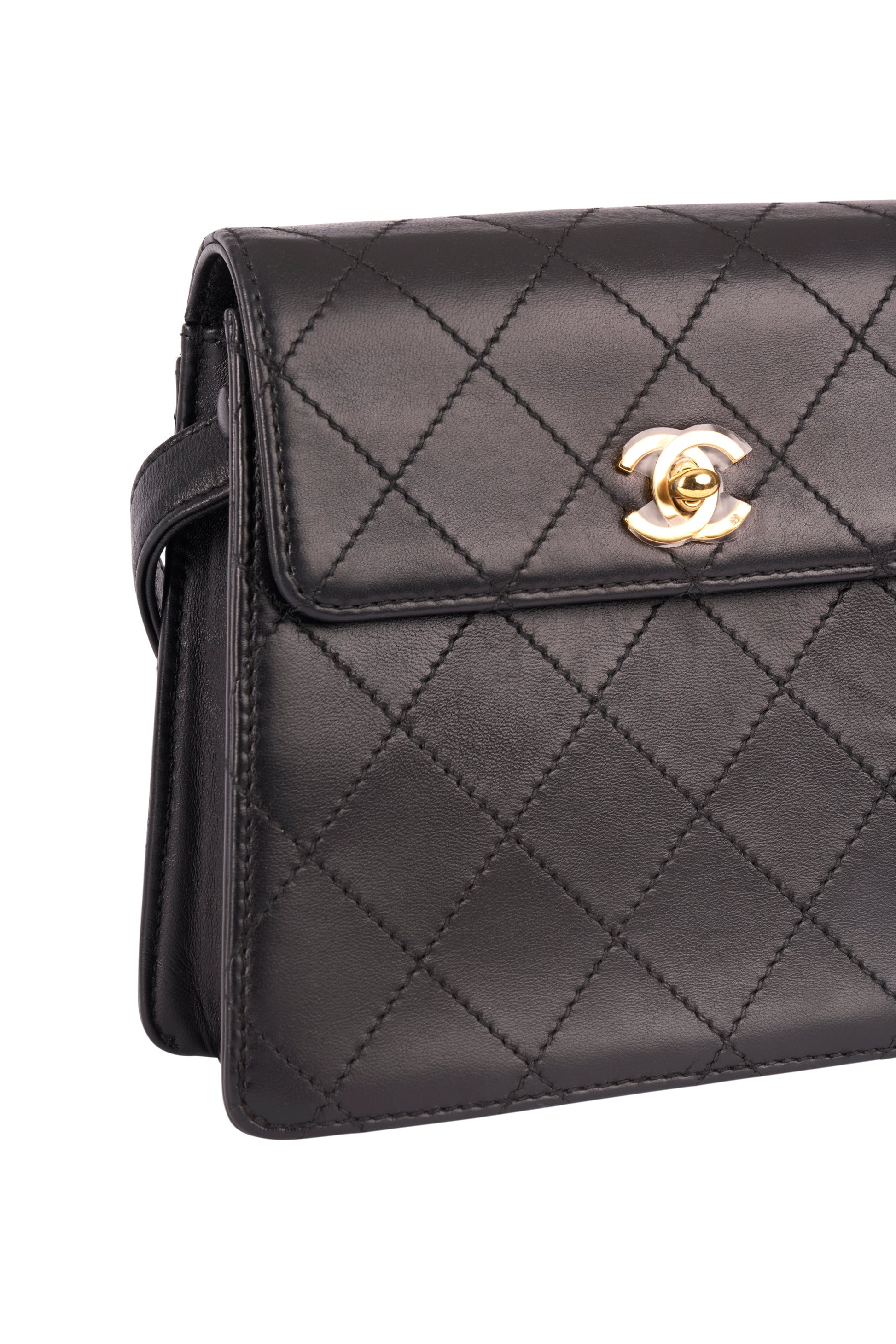 Vintage Chanel 1997 Lambskin Mini Flap Box Bag - Image 7
