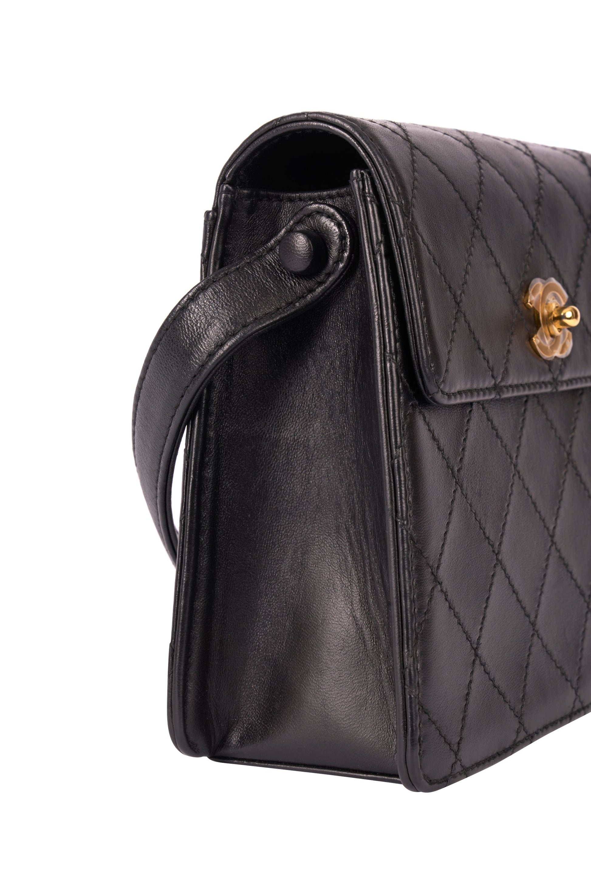 Vintage Chanel 1997 Lambskin Mini Flap Box Bag - Image 2